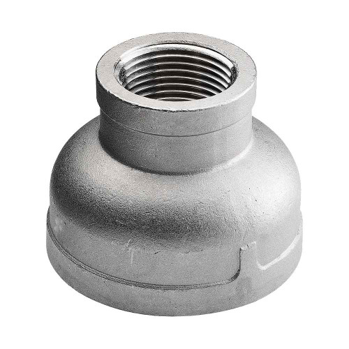 Merit Brass Stainless Steel Cast 150# Fitting, 1-1/2" x 1" 150# 304 SS RED COUPLING ISO 49