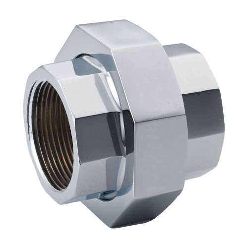 Merit Brass Chrome Plated Fitting, 3/4" 125# CP LEADED BR UNION B456