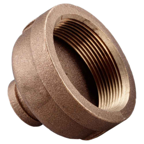 Merit Brass Import Brass Lead Free Fitting, 1" X 1/2" 125# LEAD FREE BR RED COUPLING B584/NSF61-G