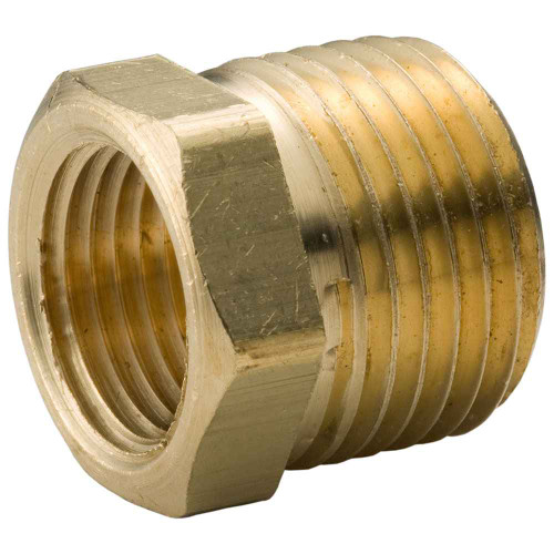 Merit Brass Barstock Brass Fitting, 1/4"X 1/8" 125# LEADED BR HEX BUSHING BARSTOCK CA360