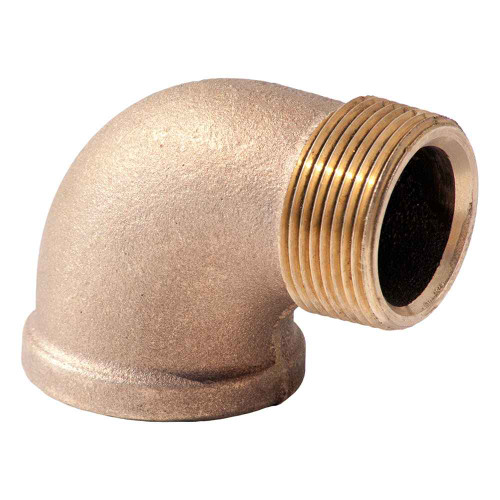 Merit Brass Import Brass Lead Free Fitting, 1/2" 125# LEAD FREE BR 90 STREET ELL B584/NSF61-G
