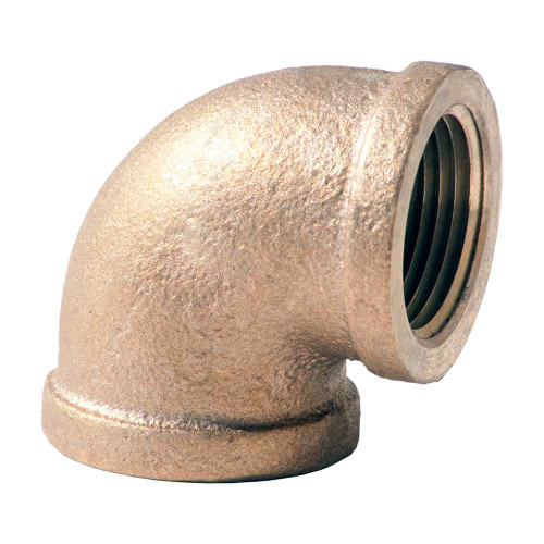 Merit Brass Import Brass Lead Free Fitting, 1" 125# LEAD FREE BR 90 ELL B584/NSF61-G