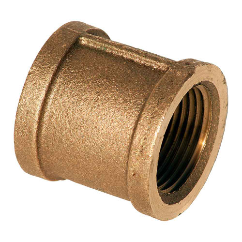 Merit Brass Import Brass Lead Free Fitting, 2" 125# LEAD FREE BR COUPLING B584/NSF61-G