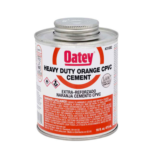 OATEY 31082 16 oz. CPVC Heavy Duty Orange Cement