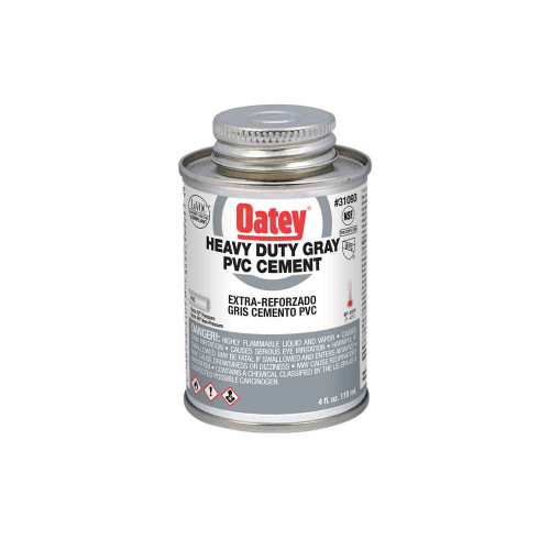 OATEY 31093 4 oz. PVC Heavy Duty Gray Cement
