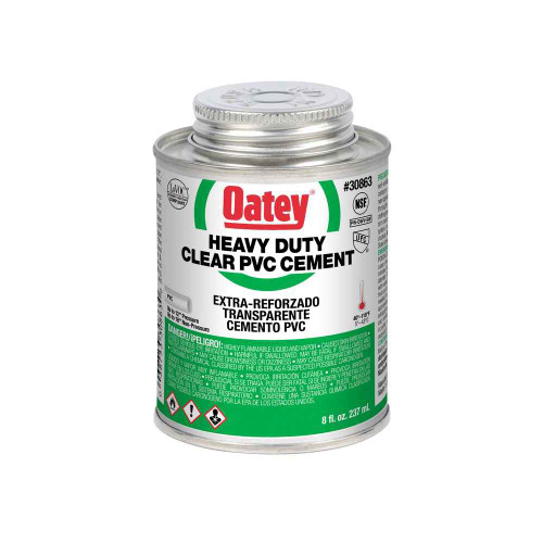 OATEY 30863 8 oz. PVC Heavy Duty Clear Cement