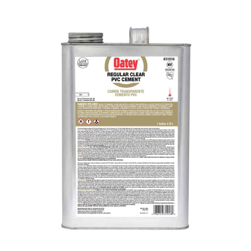 OATEY 31016 Gallon PVC Regular Body Clear Cement