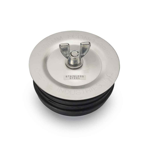 OATEY 273348 Cherne® 4 In. Stainless Steel Econ-O-Grip® Plug OATEY 273348 Cherne® 4 In. Stainless Steel Econ-O-Grip® Plug