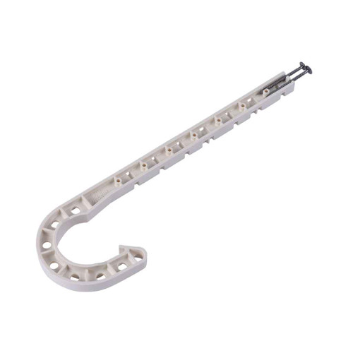 OATEY 33740 1-1/2 in. x 7-1/2 in. DWV J-Hook - White (25 In Polybag)