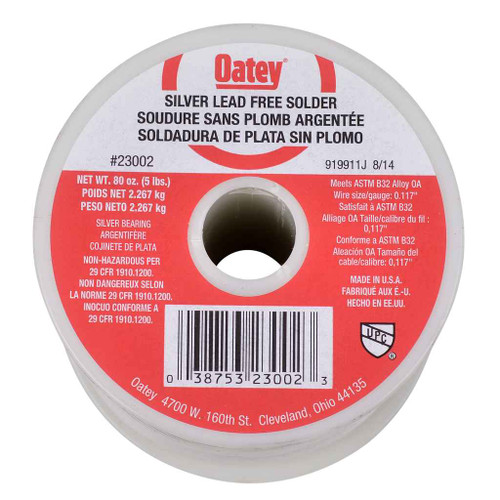 OATEY 23002 5 lb. Silver Lead Free Wire Solder