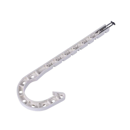 OATEY 33741 2 in. x 7-1/2 in. DWV J-Hook - White (25 In Polybag)