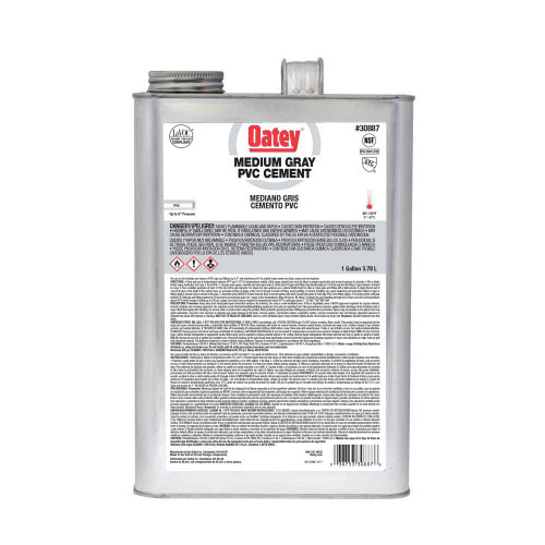 OATEY 30887 Gallon PVC Medium Body Gray Cement