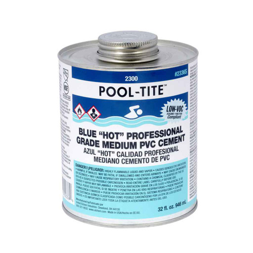 OATEY 2336S 32 oz. Pool-Tite™ PVC Medium Body Hot Blue Cement