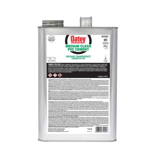 OATEY 31021 Gallon PVC Medium Body Clear Cement