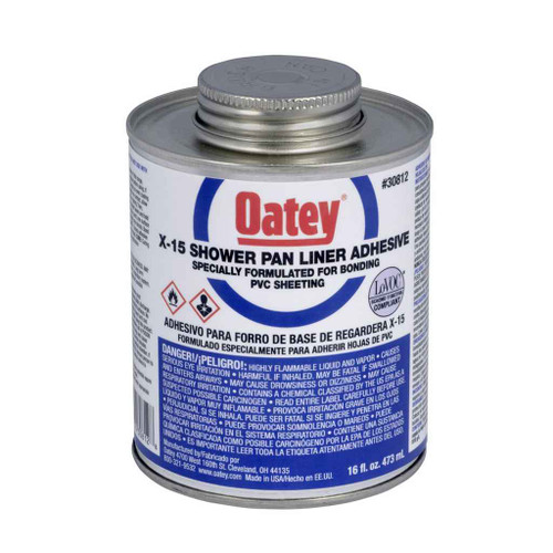 OATEY 30812 X-15 16 oz LO-VOC Bonding Adhesive with Dauber