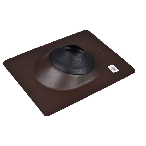 OATEY 12955 All-Flash® No-Calk® 3 in. – 4 in. Aluminum Brown 12 in. x 15 in. Base Roof Flashing