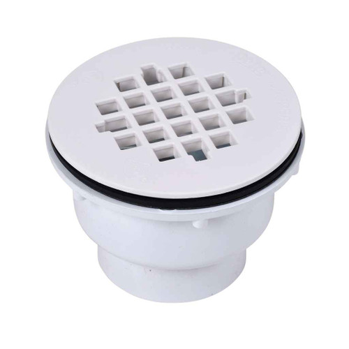 OATEY 42049 2 in. 2-Part PVC Solvent Weld Shower Drain with Plastic Strainer