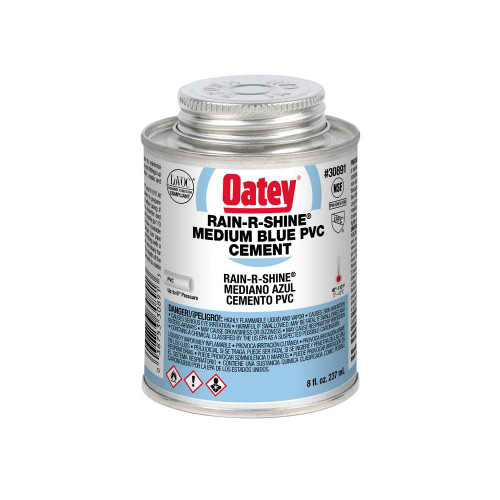 OATEY 30891 8 oz. PVC Rain-R-Shine® Blue Cement