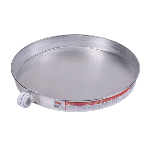OATEY 34081 20 in. Aluminum Water Heater Pans with 1 in.-1.5 in. PVC Adapter
