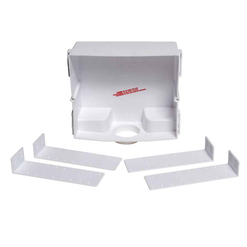 OATEY 39010 Sure-Vent Wall Box with Metal Grille Faceplate