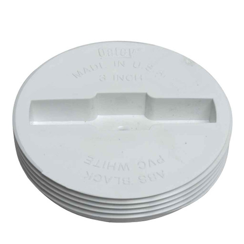 OATEY 43767 3-1/2 in. PVC Replacement Plug for 4 in. Regular and 3 in. Hub Cleanout Assemblies