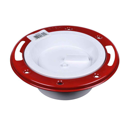 OATEY 43515 3 in. or 4 in. PVC Easy Tap Pull Tab Closet Flange with Metal Ring