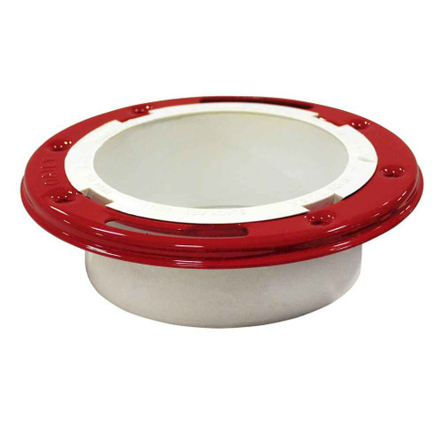 OATEY 43521 4 in. PVC Closet Flange with Metal Ring without Test Cap