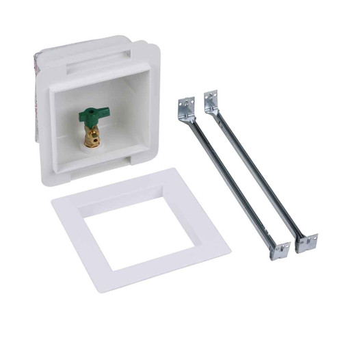 OATEY 39119 Fire Rated, 1/4 Turn, F1807, Low Lead, Ice Maker Outlet Box - Standard Pack