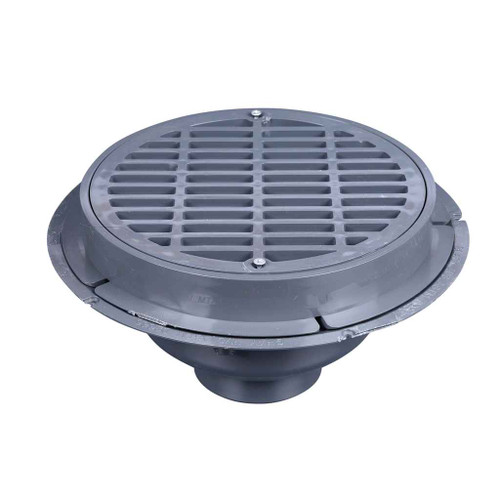 OATEY 76016 6" PVC Sediment Drain, Plastic Grate w/ Bucket