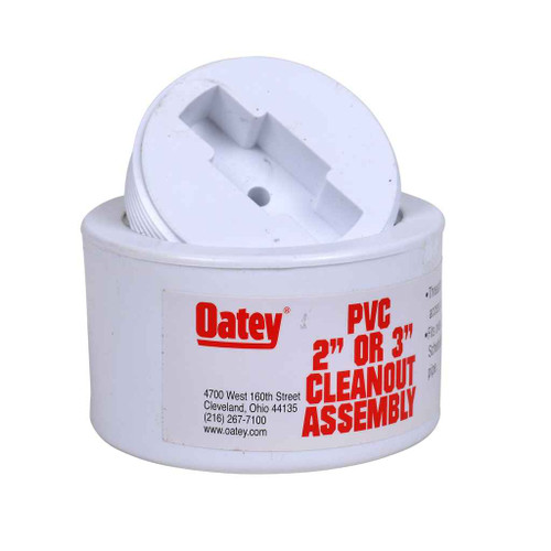 OATEY 43711 2 in. or 3 in. PVC Snap-In Cleanout Assembly