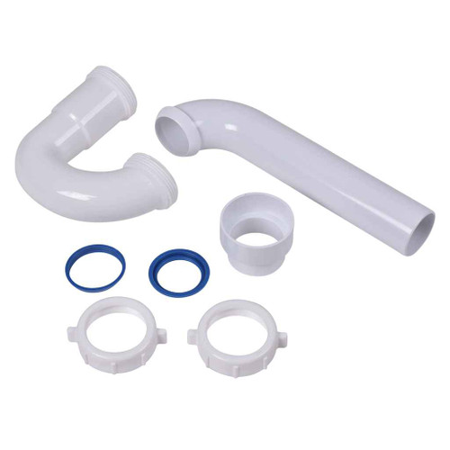 OATEY P9702B Dearborn® 1-1/2" P-Trap w/ PVC Quarter Bend & Solvent Weld Adapter, Bagged