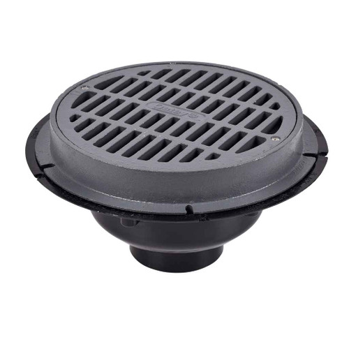 OATEY 86033 3" or 4" ABS Sediment Drain, Cast Iron Grate w/ Bucket