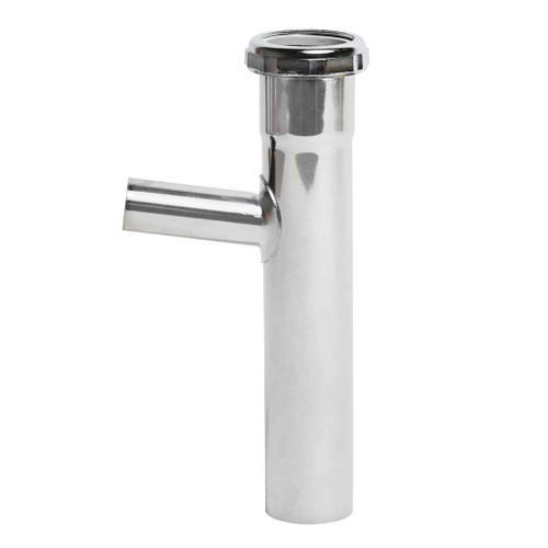 OATEY 814ET-1 Dearborn® 1-1/2" x 8" Branch Tailpiece, Hose & Clamp, Slip Joint Top - 20 Ga., 7/8" Branch (Nut Down)