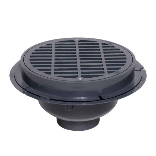 OATEY 76023 3" or 4" PVC Sediment Drain, Plastic Grate w/o Bucket