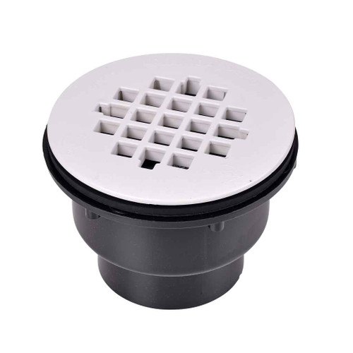 OATEY 42048 2 in. 2-Part ABS Solvent Weld Shower Drain with Plastic Strainer