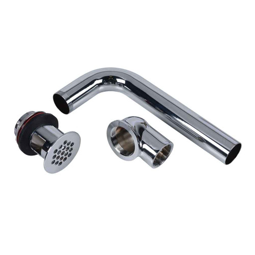 OATEY 760W-1 Dearborn® Semi-Cast Grid Wheelchair Patent Overflow Plug w/ 1-1/4 in. - 17 Ga. Tailpiece