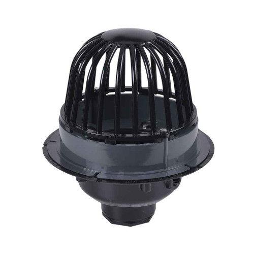 OATEY 88032 2" ABS Roof Drain w/ ABS Dome & Dam Collar
