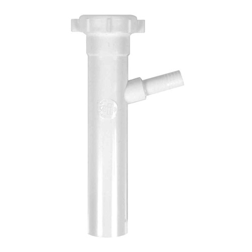 OATEY PP9816 Dearborn® 1-1/2" x 8" Branch Tailpiece, Slip Joint Top w/ 1/2" Branch
