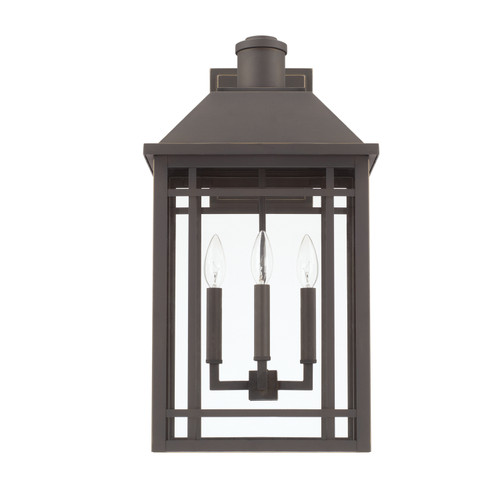 Capital Lighting CAP-927131 Braden Urban / Industrial 3-Light Outdoor Wall-Lantern