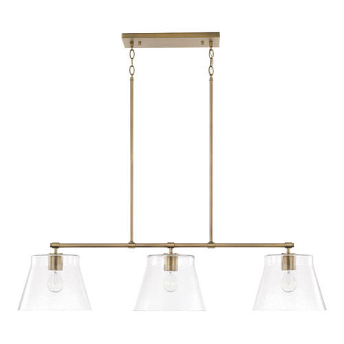 Capital Lighting CAP-846931 Baker Transitional 3-Light-Linear Chandelier