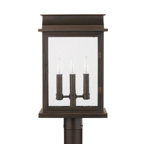 Capital Lighting CAP-936832 Bolton Transitional 3-Light Outdoor Post-Lantern