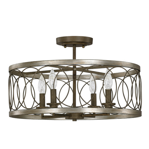 Capital Lighting CAP-9A142A Madeline Transitional 4-Light Semi-Flush