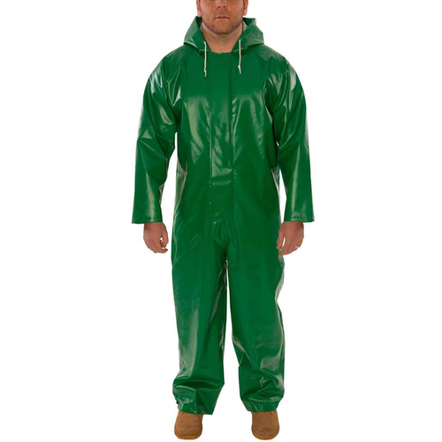 Tingley V41108.MD Safetyflex Hooded Coverall - Green - V41108.MD