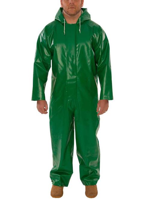 Tingley V41108.SM Safetyflex Hooded Coverall - Green - V41108.SM