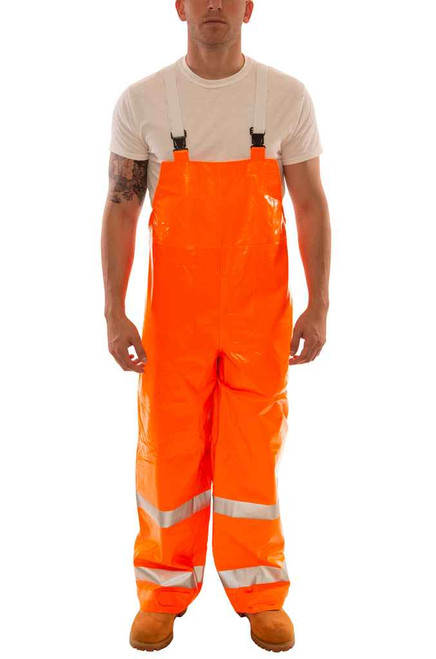 Tingley O53129.LG Comfort Brite Overall - Fl Orange - O53129.LG