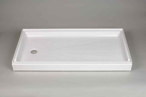 Mustee 3060L DURABASE SHOWER FLOOR LH WHITE Mustee 3060L DURABASE SHOWER FLOOR LH WHITE