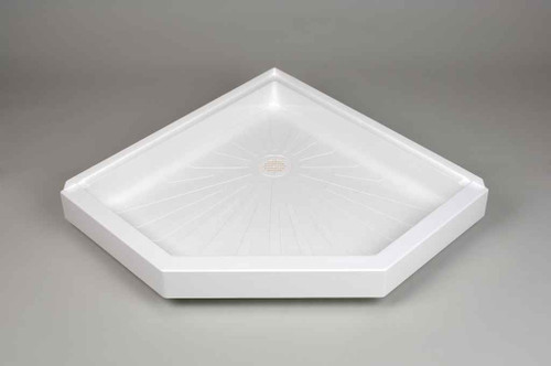 Mustee 3838CM DURABASE NEO-ANGLE SHOWER FLOOR 38X38 WHITE