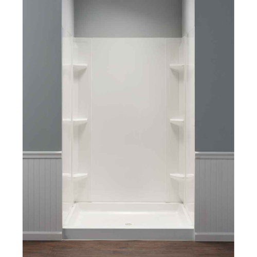 Mustee 247WHT DURAWALL SHOWER WALL WHITE FITS UP TO 42X48 ALCOVE