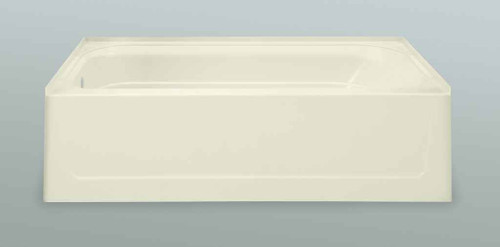 Mustee T6030LBT TOPAZ FIBERGLASS BATHTUB BISCUIT LEFT HAND 30x60