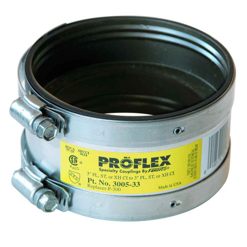 Fernco 3005-33 3005-33 Proflex 3 in. Neoprene Shielded Coupling